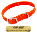 Little LASER Dawg -- HUNTER ORANGE 3/4 in. Biothane Standard Collar