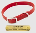 Little LASER Dawg -- CHERRY RED 3/4 in. Biothane Standard Collar