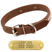 1 in. Bully Leather Studded Dog Collar
