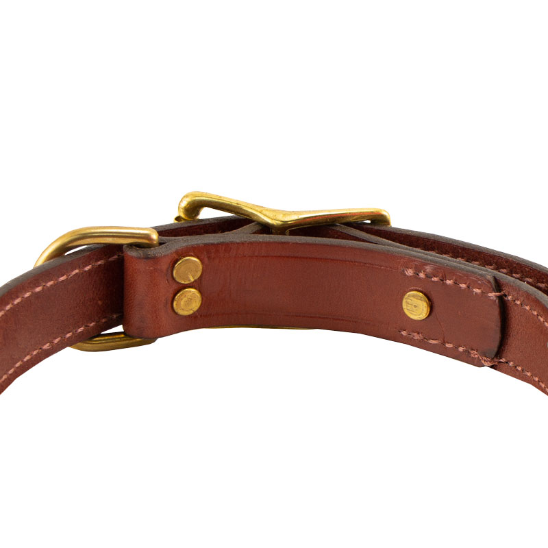 Leather Collar Buckle Inside Detail