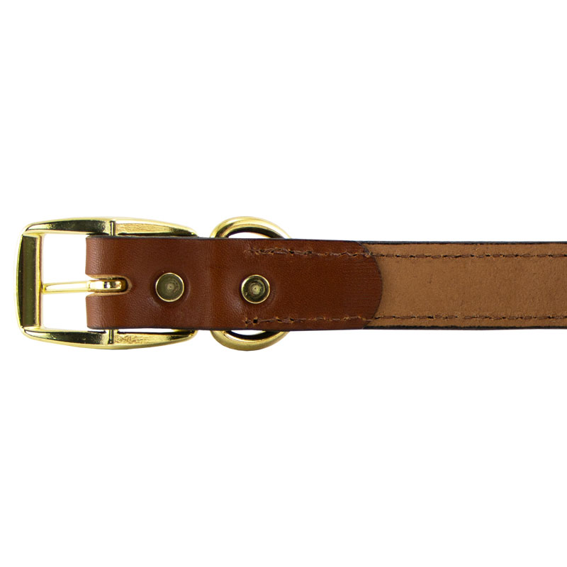 Leather Dog Collar Buckle Inside Detail