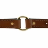 Leather Dog Collar Outside Center Ring Detail