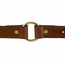 Leather Dog Collar Outside Center Ring Detail