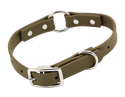 THE little DAWG -- OLIVE GREEN 3/4 in. Biothane O-Ring Collar -- 13 in. Neck