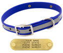 ROYAL BLUE little dawg VISIBILITY 3/4 in. Biothane Puppy & Small Dog Standard Collar