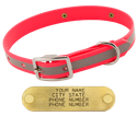 HOT PINK little dawg VISIBILITY 3/4 in. Biothane Puppy & Small Dog Standard Collar