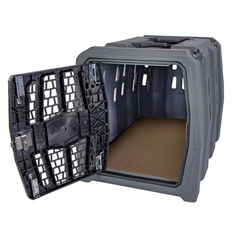 Lucky Duck Intermediate Kennel + Bizzy Beds® Crate Cushion COMBO. 638.