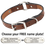 MAHOGANY The Belle Deluxe Leather O-RING Dog Collar