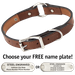 MAHOGANY The Belle Deluxe Leather O-RING Dog Collar