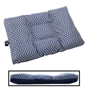  shop MEDIUM Bizzy Beds&#174; Dog Bed with Zipper -- Chevron / Royal Blue Two-Tone