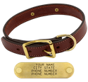 1 in. Mendota Hunt Dog Leather D-End Dog Collar 