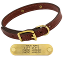 3/4 in. Mendota Hunt Dog Leather D-End Puppy / Small Dog Collar