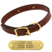 3/4 in. Mendota Hunt Dog Leather D-End Puppy / Small Dog Collar