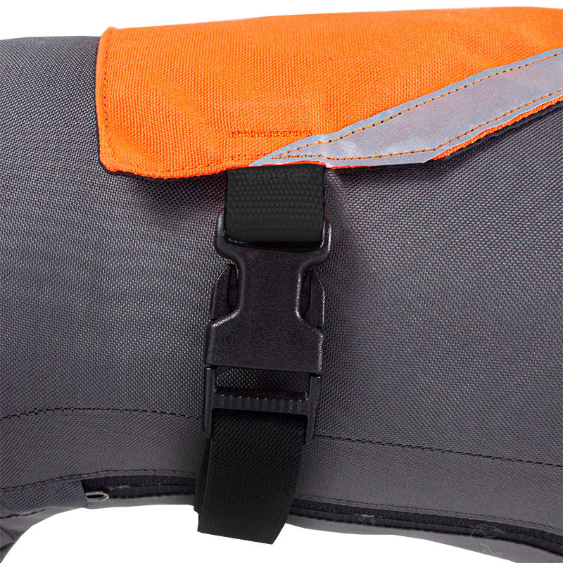 Mendota Visi-Vest Side Buckle Detail in Use