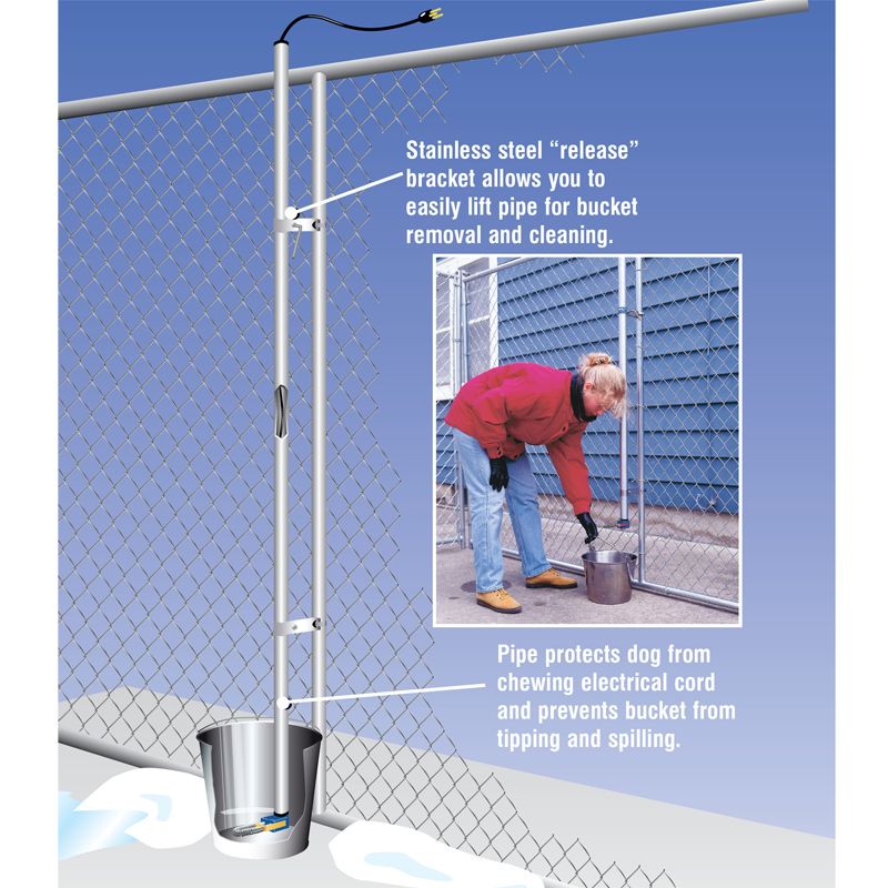 Nelson Blue Devil Dog Bucket Water Heater for Kennels 50203. 129.99