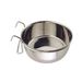 Small Stainless Steel Kennel Cup with Hanger -- approx 30 oz.