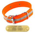 ORANGE 1 1/2 in. Beaded Reflective D-End Collar