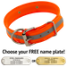 ORANGE 1 1/2 in. Beaded Reflective D-End Collar