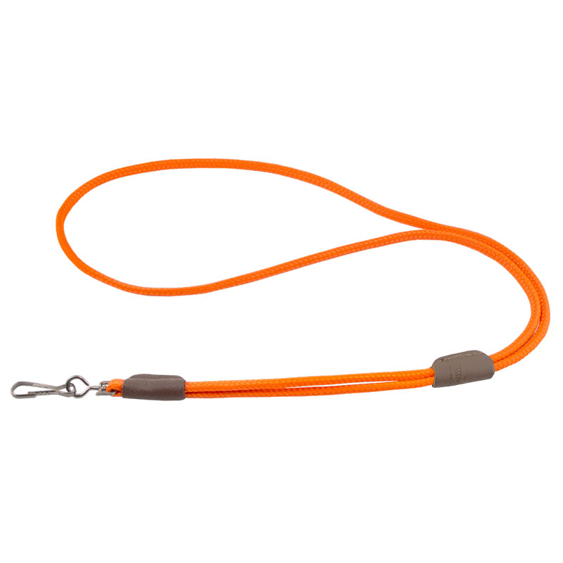 Orange Mendota Premium Solid Braid Lanyard