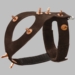Pigeon Harness - Suede Spiked #7492