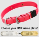 HOT PINK BIG DAWG 1 in. Biothane D-End Collar