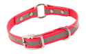 HOT PINK little dawg VISIBILITY 3/4 in. Biothane Puppy & Small Dog O-Ring Collar -- 13 in. Neck
