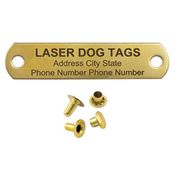 shop PUPPY 5/8" Laser Engraved Name Plate with Rivets