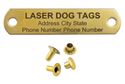 PUPPY 5/8" Laser Engraved Name Plate with Rivets