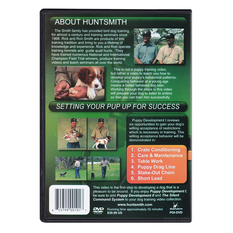 Puppy Development I DVD back