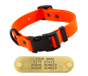 SHORT 1 in. QUICK DAWG Biothane Adjustable Quick Release Collar