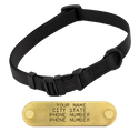 BLACK LONG 3/4 in. QUICK DAWG Nylon Quick Release Collar