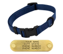 NAVY BLUE SHORT 3/4 in. QUICK DAWG Nylon Quick Release Collar