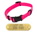 PINK SHORT 3/4 in. QUICK DAWG Nylon Quick Release Collar