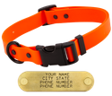 LONG 1 in. QUICK DAWG Biothane Adjustable Quick Release Collar