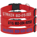 RED 1 in. Custom Embroidered Kwik Klip Nylon Dog Collar