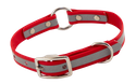 CHERRY RED little dawg VISIBILITY 3/4 in. Biothane Puppy & Small Dog O-Ring Collar -- 13 in. Neck