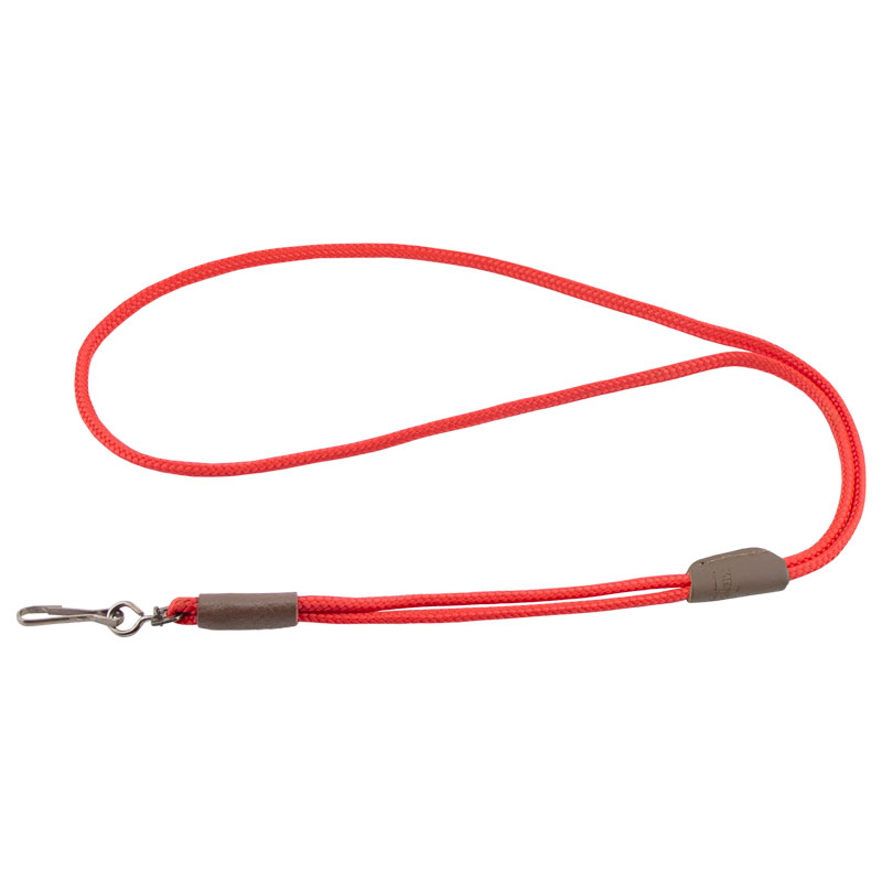 Red Mendota Premium Solid Braid Lanyard