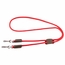 Red Mendota Solid Braid Lanyard Double Snap