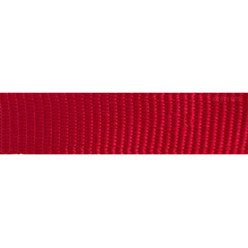 Red Nylon Dog Collar Stitching Detail