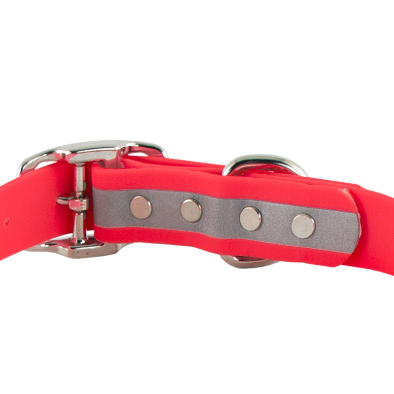 Reflective Biothane Standard Collar Buckle Back Detail