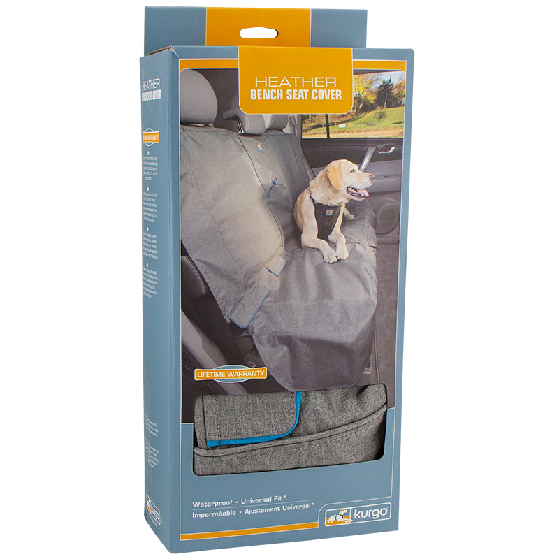 MOPIX Kurgo Heather Bench Seat Cover Box Detail.