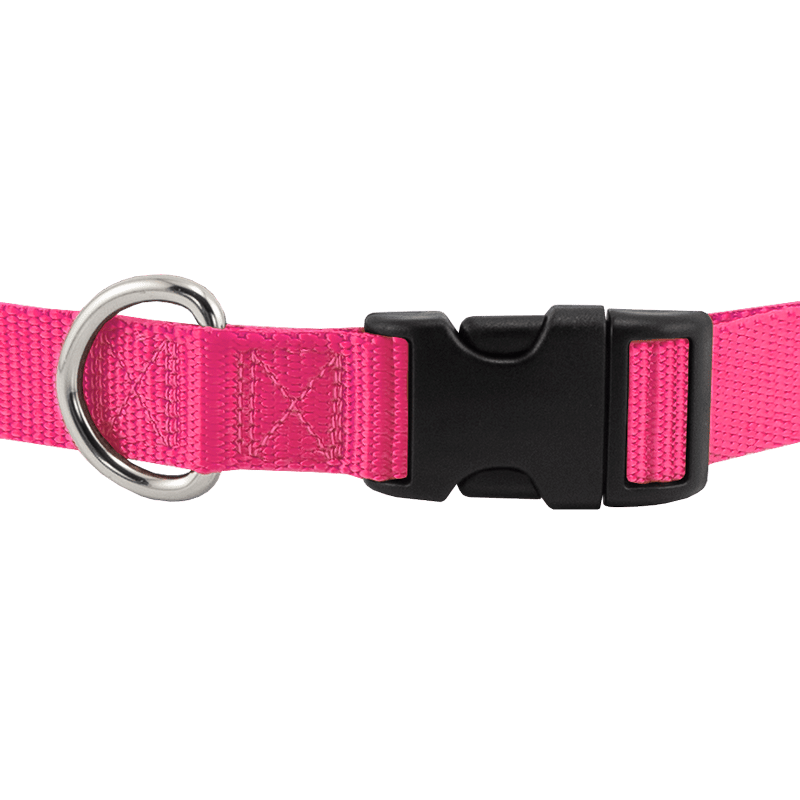 MOPIX Quick Release Nylon Dog Collar Front Buckle Detail.