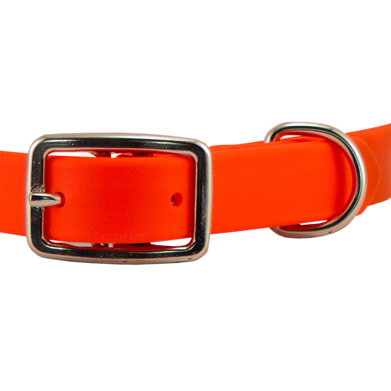 Super Heavy Biothane Standard Collar Buckle Front