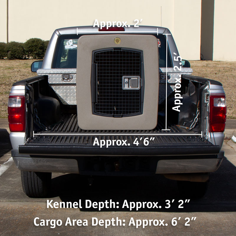 G3 Framed Door Kennel X-Large in Small Truck