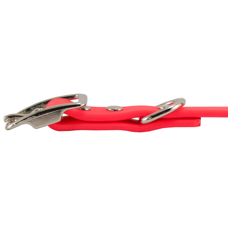 Super Heavy Biothane Center Ring Collar Buckle Side