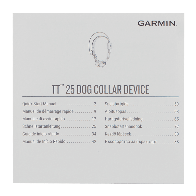 TT25 Collar Manual