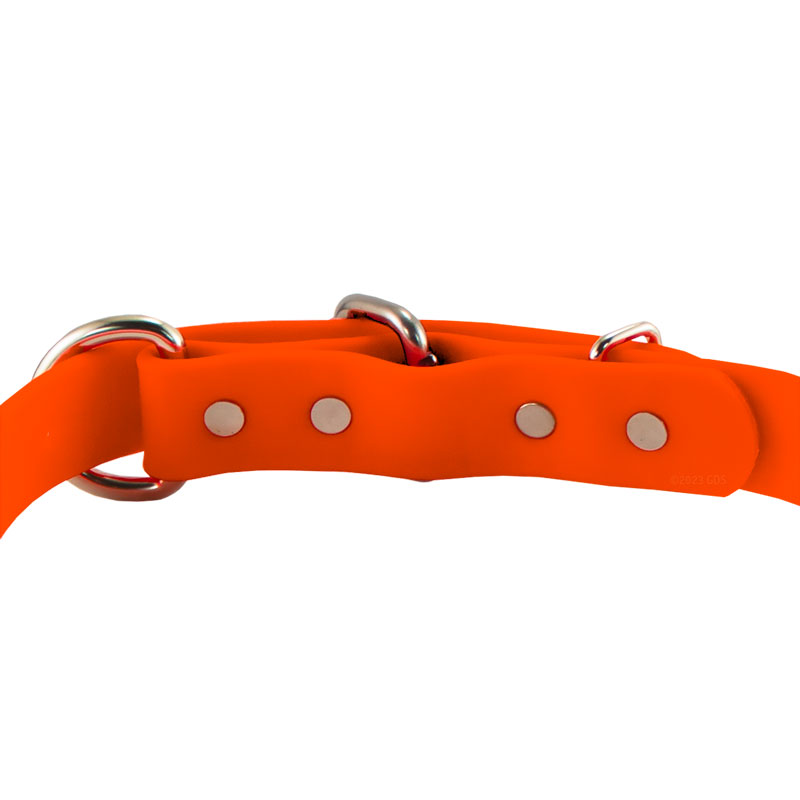 Super Heavy Biothane D-End Collar Buckle Back