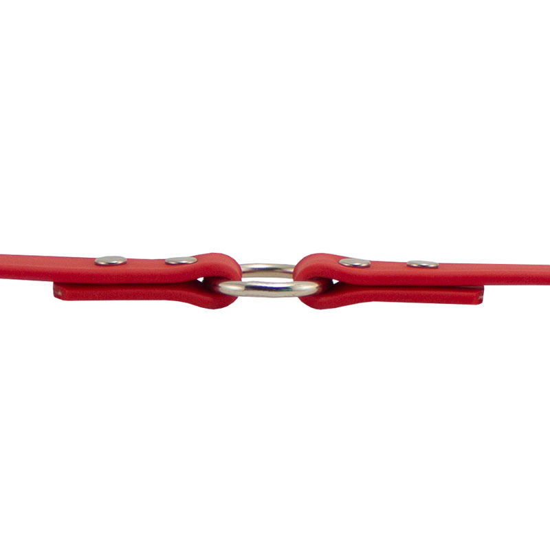 Super Heavy Biothane Center Ring Collar Ring Side Detail