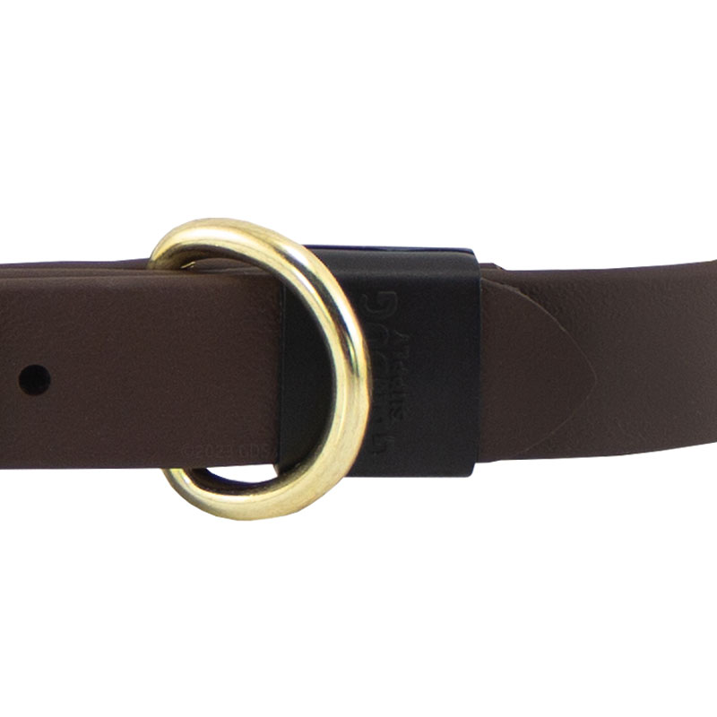 Super Heavy Biothane Standard Collar Keeper Detail