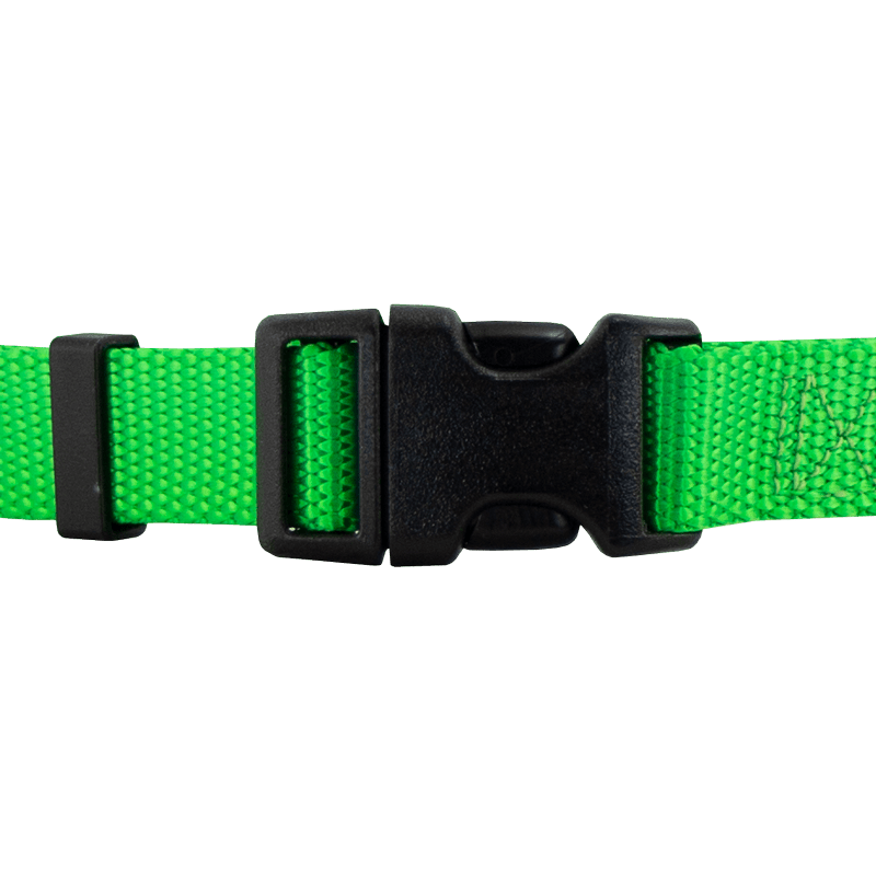 Long Quick Dawg Nylon Collar Front Buckle Detail